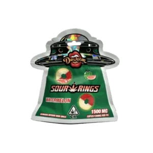 devour watermelon sour rings gummies devour brand
