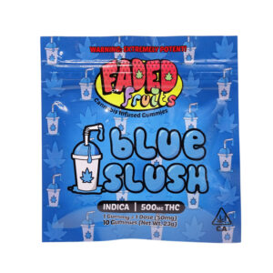 faded fruits blue slush gummies faded fruits gummies