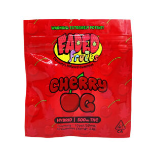 faded fruits cherry og gummies 500mg thc faded fruits gummies
