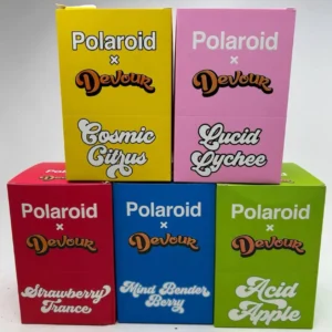 polaroid x devour mushroom gummies bulk pack deal devour brand