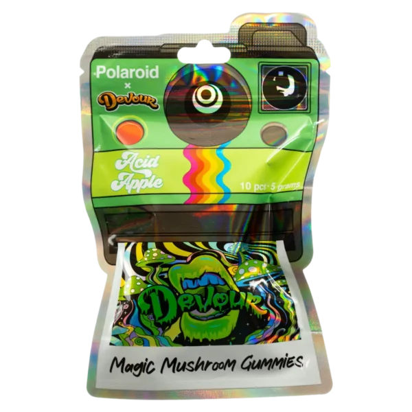 polaroid x devour acid apple 5g magic mushroom gummies devour brand polaroid x devour acid apple 5g magic mushroom gummies devour brand