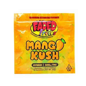faded fruits mango kush 500mg thc faded fruits gummies