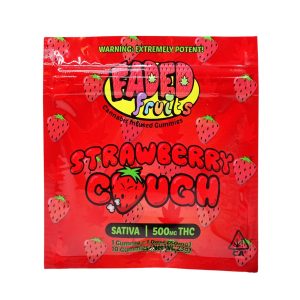 faded fruits strawberry cough – 500mg thc faded fruits gummies