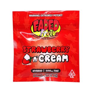 faded fruits strawberry cough – 500mg thc faded fruits gummies