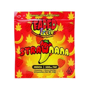 faded fruits strawberry cough – 500mg thc faded fruits gummies