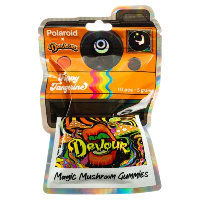 polaroid x devour trippy tangerine 5g magic mushroom gummies devour brand polaroid x devour trippy tangerine 5g magic mushroom gummies devour brand